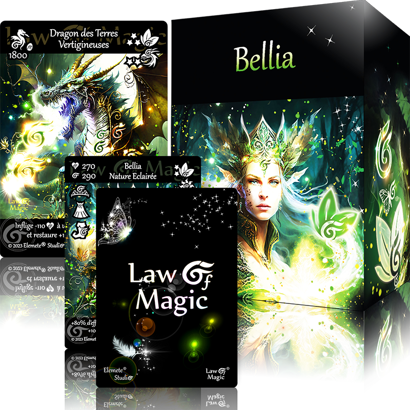 © Law Of Magic®. © Jeu de Cartes à Collectionner Law Of Magic®. © Cartes à Jouer et à Collectionner Law Of Magic®. © Collectible Card Game Law Of Magic®. © Trading Card Game Law Of Magic®. © Law Of Magic®. © Deck de Bellia. © Deck de Bellia Nature Eclairée. Magie de la Nature et de la Lumière. © 2023 Elemete® Studio. © 2023 Elemete Studio. © Bellia Nature Eclairée. © Dragon des Terres Vertigineuses. © Elemete® Studio. © Elemete Studio. © Art by Manfred Cochefert. © Image by Manfred Cochefert. © Art by Elemete® Studio. © Image by Elemete® Studio. © Art by Elemete Studio. © Image by Elemete Studio. Tous droits réservés. Copyright, all rights reserved. © JCC Law Of Magic®. © CCG Law Of Magic®. © TCG Law Of Magic®. © JCC LoM®. © CCG LoM®. © TCG LoM®.